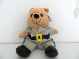 2 California Highway Patrol (CHP) VTG Stuffed Animals - Chipper and Beanie Bear 4
