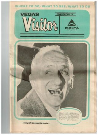 Vintage Las Vegas Visitor Guide Sept 1970