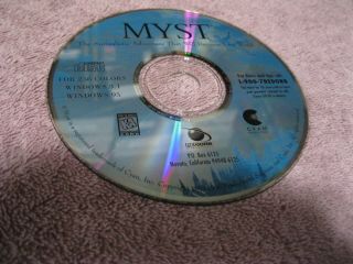 1996 Myst Pc Cd Vintage Game - Windows 3.  1/95 Nearly Cyan Inc Ed