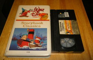 Storybook Classics (vhs,  1982) Walt Disney Home Video Vintage White Clamshell