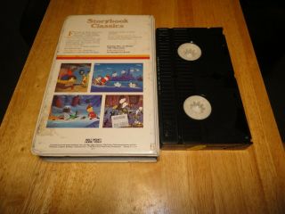 Storybook Classics (VHS,  1982) Walt Disney Home Video Vintage White Clamshell 3