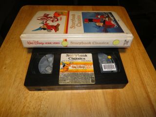 Storybook Classics (VHS,  1982) Walt Disney Home Video Vintage White Clamshell 4