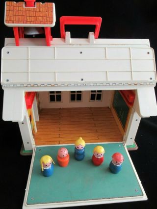 Vintage 1971 Fisher Price Play Family School 923 Little People Bell