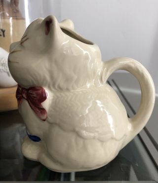 Vintage 1940 ' s Shawnee Pottery Puss n Boots Cat Creamer / Pitcher 4 3/4” 4