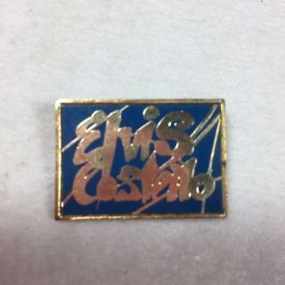 Elvis Costello Badge Pin Enamel Made By Clubman England Vintage 1980 