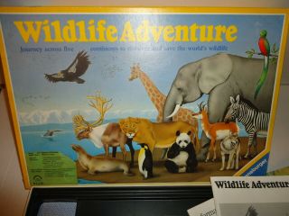 Vintage 1986 Wildlife Adventure Board Game - Ravensburger - Made In Germany
