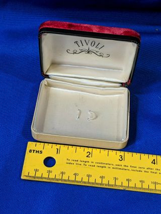 Tivoli Vintage Jewelry Store Display Case Box Watch Bracelet Necklace Red Velvet