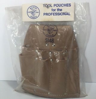 Vintage Klein Tools Leather Tool Pouch No.  5150 /new Old Stock