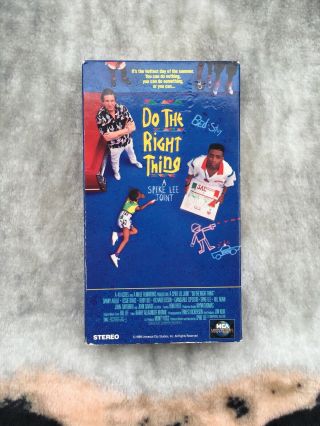 Vintage 1989 Do The Right Thing Vhs Tape Spike Lee