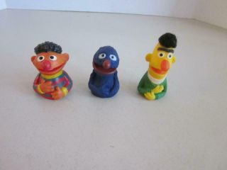 Vintage Sesame Street Finger Puppets Bert Ernie And Grover