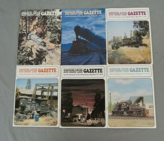 6 Vintage 1977 Issues Narrow Gauge & Short Line Gazette Jan Mar May Jul Sep Nov