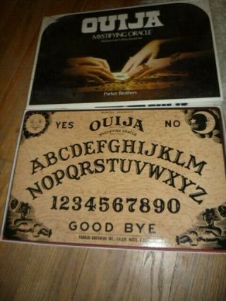 Ouija Board Game Parker Brothers Mystifying Oracle Cult Usa Made Vintage 1972