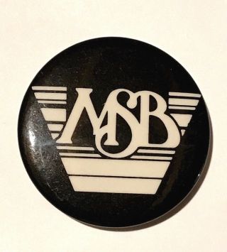 Vintage Michael Stanley Band Msb Pin Back Button - Cleveland Ohio Rock N Roll