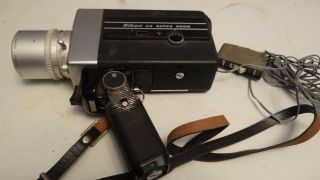 Nikon 8x Zoom 8mm Movie Camera Vintage W/ Zoom On/off Switch Parts/repair
