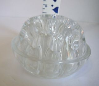 Vintage Clear Glass Flower Arranging Frog Home Decor Collectible 19 Hole domed 3