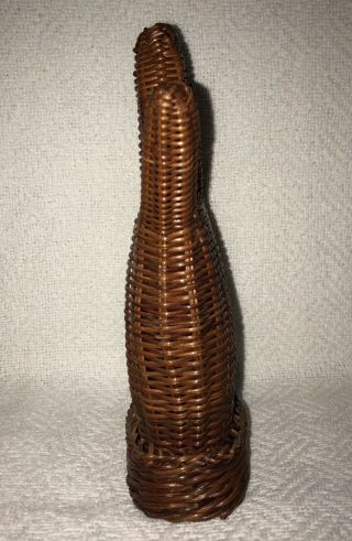 Vintage weaved wicker hand mannequin jewelry ring display holder glove mold 4