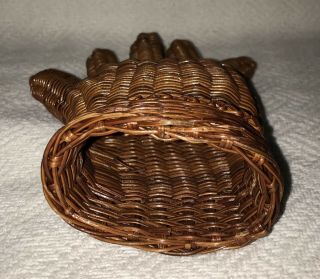 Vintage weaved wicker hand mannequin jewelry ring display holder glove mold 5