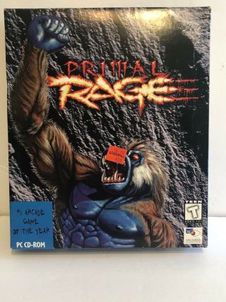 Primal Rage (pc,  1994) Time Warner,  Vintage