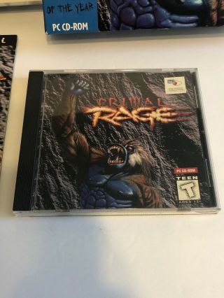 Primal Rage (PC,  1994) Time Warner,  VINTAGE 4