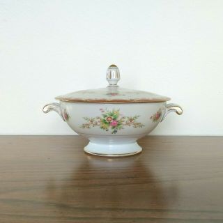 Stafford By Sango Covered Sugar Bowl Footed Vintage Floral Garden Tea Party