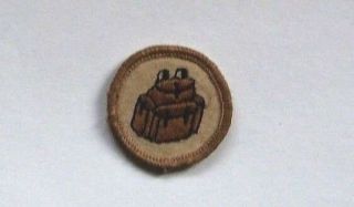 Vintage Boy Scout Merit Badge / Patch - Backpack