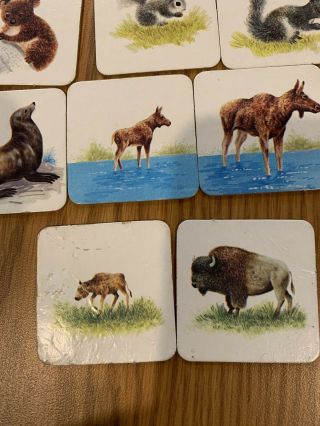 Vintage Milton Bradley Games - Animal Families Memory Game,  Smoke 7