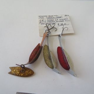 Fishing Lures 3 Vintage Hayden Boyd Co.  Multi - Wag Quick Change Fins