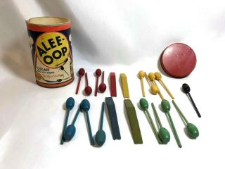 Alee - Oop Party Game In A Can Vintage 1930 