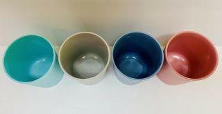 Vintage Tupperware Small 6 Oz Cups - Set Of 4 3