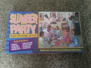 Vintage " Slumber Party " Game By Cadaco - 1990 Edition