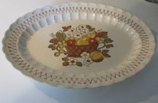 Vintage Vernon Ware By Metlox Fruit Basket 14 " Serving Platter