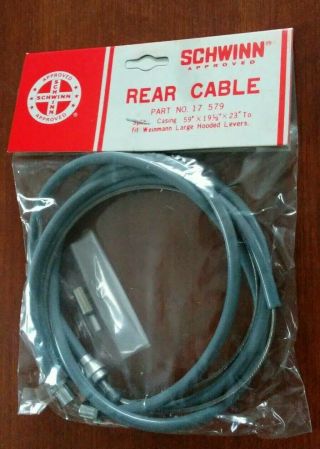Schwinn Rear Brake Cable Part No.  17 579– Weinmann – Gray - N.  O.  S - Vintage