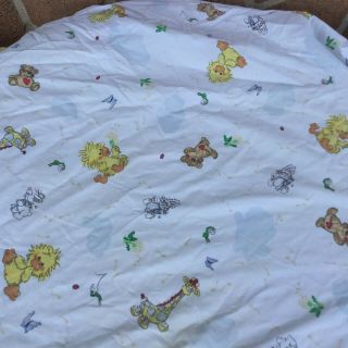 Little Suzys Zoo Vintage Fitted Crib Sheet Duck Bunny Bear Butterflies Giraffe