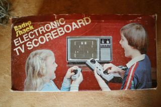 Vintage Radio Shack Tandy Electronic TV Scoreboard Game with Gun No 60 - 3061 5
