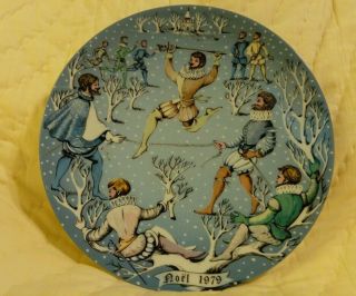Vintage Haviland Limoges Christmas Holiday Collector Plate 10 Lords A Leaping 79