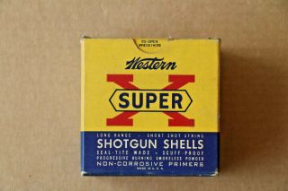 Western - X Long Range Short Shot String 20 Gauge Empty Shotgun Shell Box