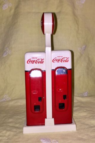 Vintage 1993 Coca Cola Salt And Pepper Shaker Set,  Pre Rene’s.  Owned.  H