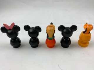Vintage Fisher Price Little People Mickey Mouse Minnie Pluto Set of 5 (FP 38) 6