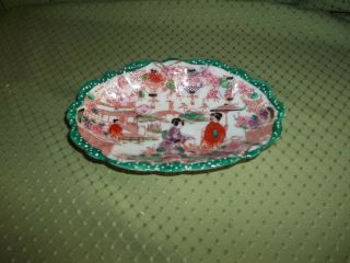 Vintage Porcelain Hand Painted Tray Made In Japan