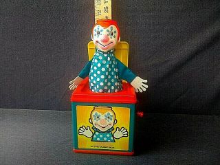 Vintage Mattel Jack In The Music Box Jack In The Box