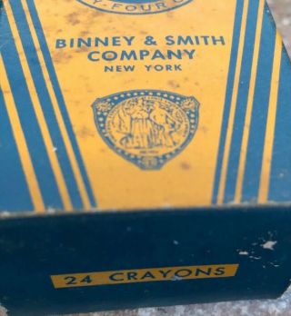 Vintage Crayola Rubens 24 Box crayons Binney & Smith Company York 2