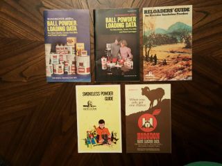 Five Vintage Reloading Guides - 1970 
