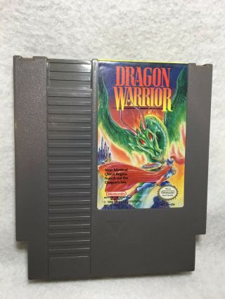 Dragon Warrior 1 One Nintendo Nes Vintage Classic Oem Game Cartridge 1989