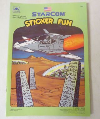 Vintage 1988 Starcom Star Com Sticker Fun