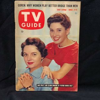 Vintage - Tv Guide - Jan 9th 1960 - Jane Wyatt - Father Knows Best -