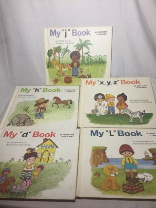 Vintage Set Of 5 My First Steps To Reading Books By Jane Belk Moncure