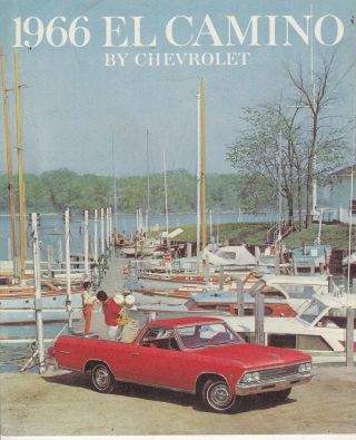 Vintage El Camino 1966 Sales Brochure 66 Chevy Chevrolet / /r9