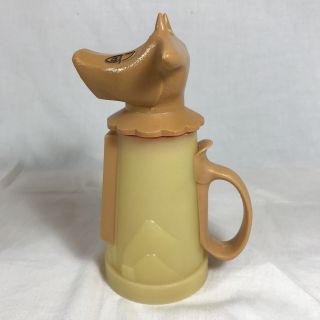 Vtg Whirley Cow Creamer Cup Milk Cream Dispenser Lid Child Mug USA Made Plastic 6