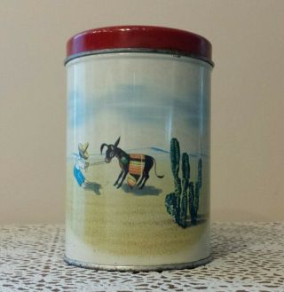 Vintage Old Reliable Coffee Tin - 1947