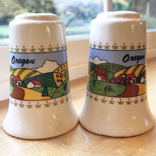 Vintage Oregon State Salt & Pepper Shakers Souvenirs